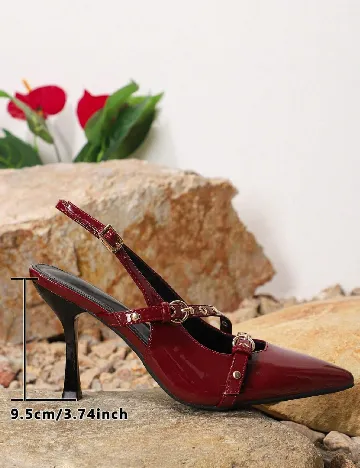 Pantofi SHEIN, visiniu Rosu