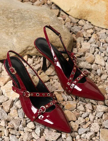 Pantofi SHEIN, visiniu Rosu