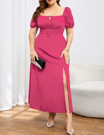 Rochie lunga SHEIN CURVE, roz