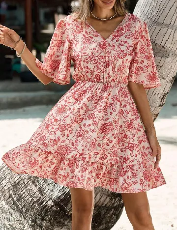 Rochie scurta SHEIN, rosu