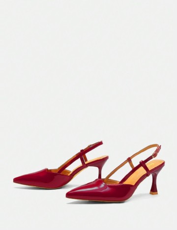 Pantofi SHEIN, visiniu