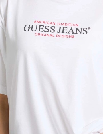 Tricou Oversize Guess, alb