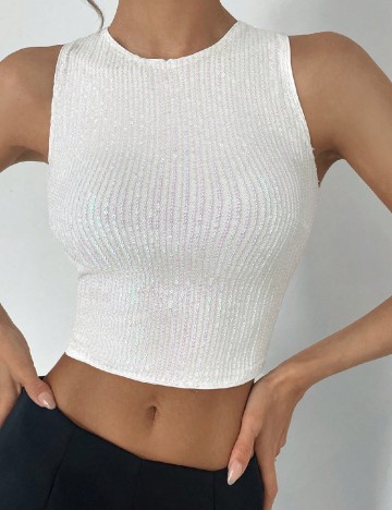 Top SHEIN, alb