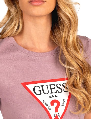 Tricou Guess, roz pudra