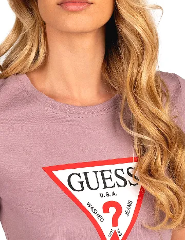 Tricou Guess, roz pudra