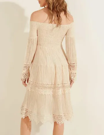 Rochie scurta Guess, crem