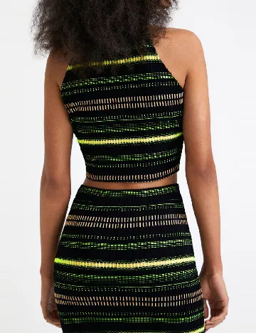 Top Desigual, negru Negru