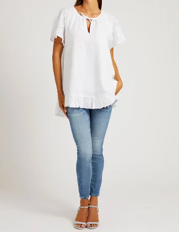 Bluza Guess, alb