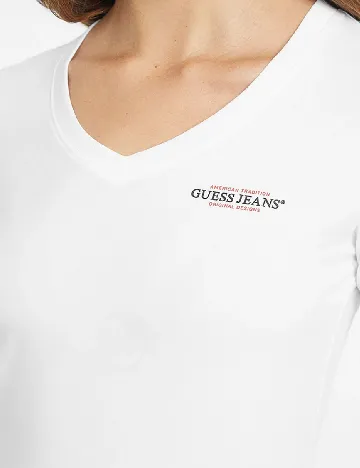 Bluza Guess, alb Alb