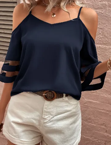 Bluza SHEIN, bleumarin Albastru
