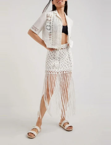 Fusta Desigual, alb