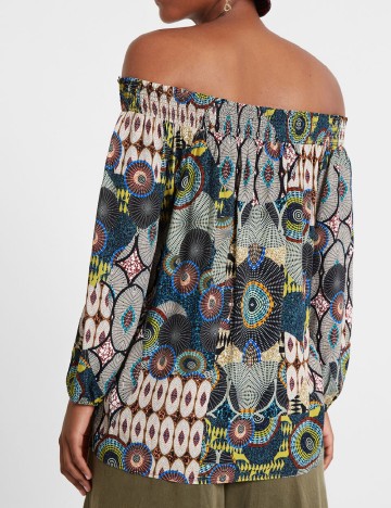 Bluza Desigual, mix culori