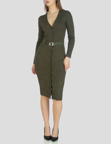 Rochie medie Guess, verde