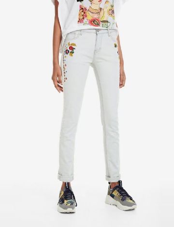 Blugi Desigual, bleu