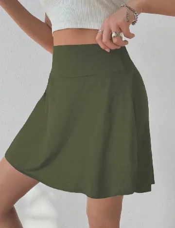 Fusta pantalon SHEIN, verde