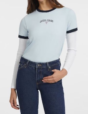 Tricou Guess, albastru