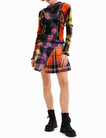 Fusta Desigual, mix culori