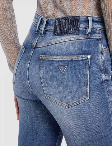 Blugi Guess, albastru Albastru