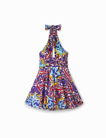 Rochie scurta Desigual, mix culori