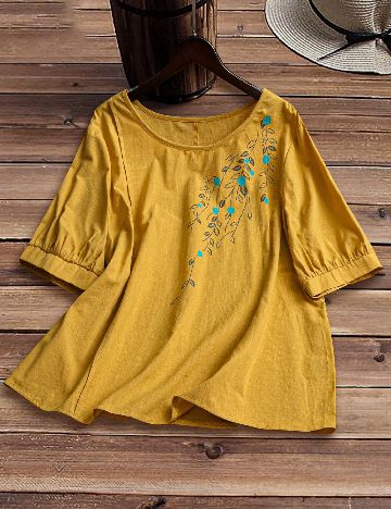 Tricou SHEIN CURVE, galben