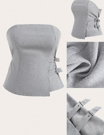 Top SHEIN CURVE, gri