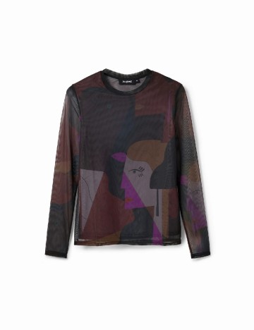 Bluza Desigual, mix culori
