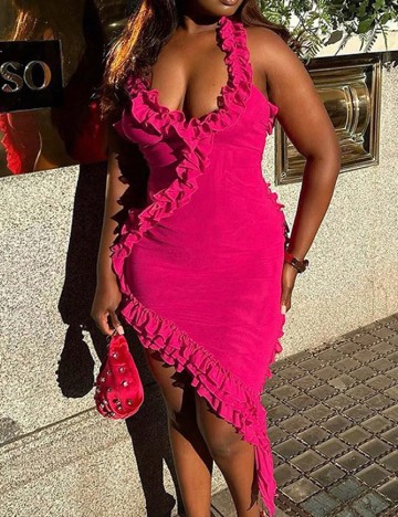 Rochie scurta SHEIN, roz
