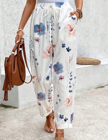 Pantaloni SHEIN, floral print