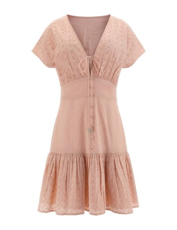 Rochie medie Guess, roz