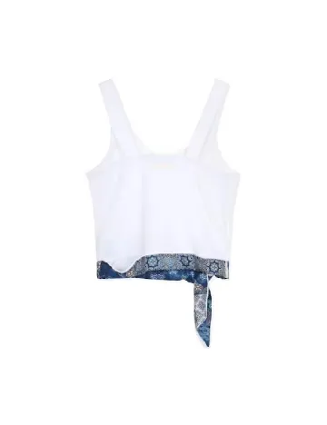 Top Desigual, alb Alb