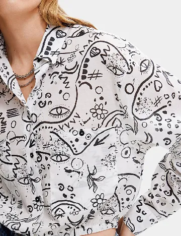 Camasa Desigual, alb