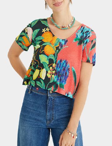 Bluza Desigual, mix culori