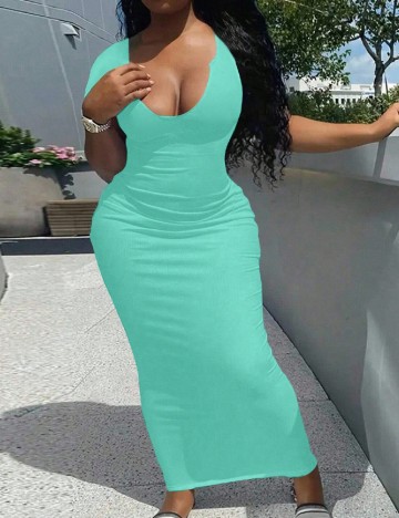 Rochie lunga SHEIN, albastru