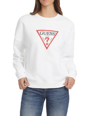 Bluza Oversize Guess, alb