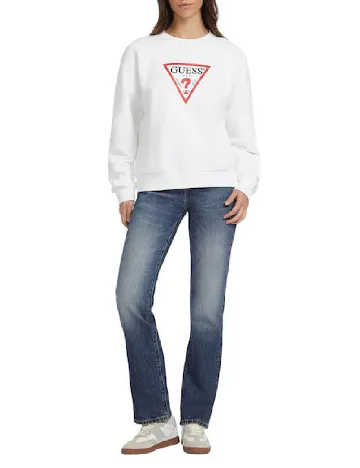 Bluza Oversize Guess, alb