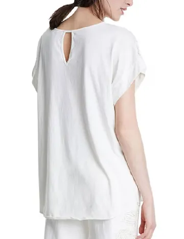 Bluza Desigual, alb