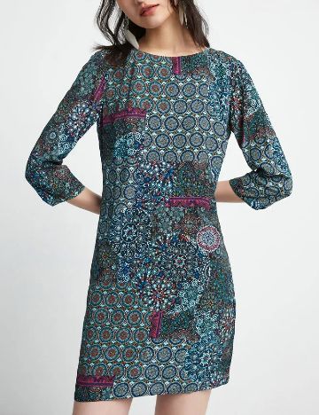 Rochie scurta Desigual, mix culori