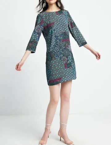 Rochie scurta Desigual, mix culori