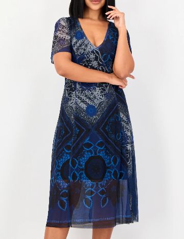 Rochie medie Desigual, albastru