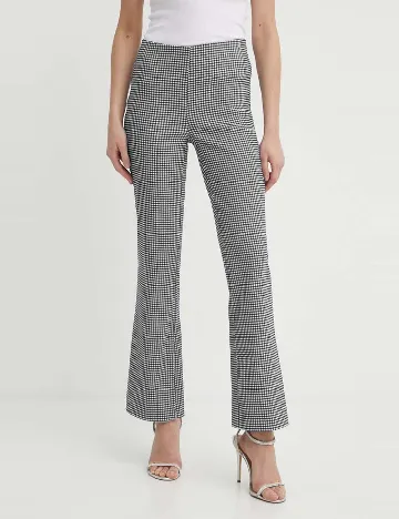 Pantaloni Guess, alb/negru