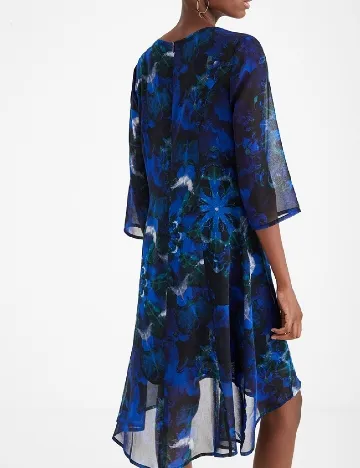 Rochie medie Desigual, albastru Albastru