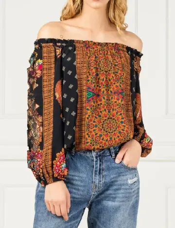 Bluza Desigual, mix culori