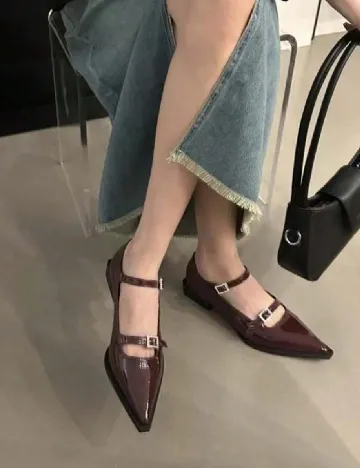 Pantofi SHEIN, visiniu Rosu