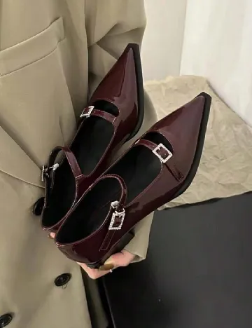 Pantofi SHEIN, visiniu Rosu