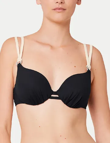 Sutien de baie Triumph, negru Negru