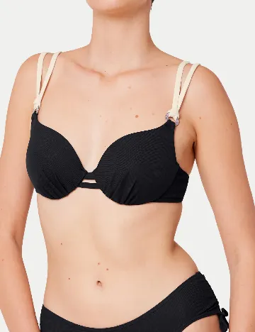 Sutien de baie Triumph, negru Negru
