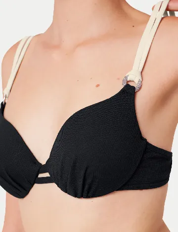 Sutien de baie Triumph, negru Negru