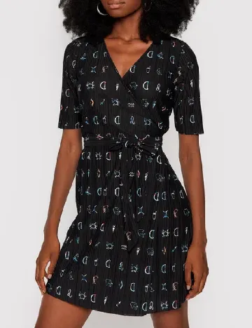 Rochie scurta Desigual, negru Negru