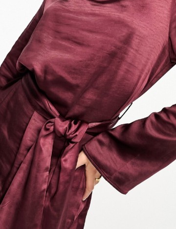 Rochie scurta Pretty Lavish, visiniu