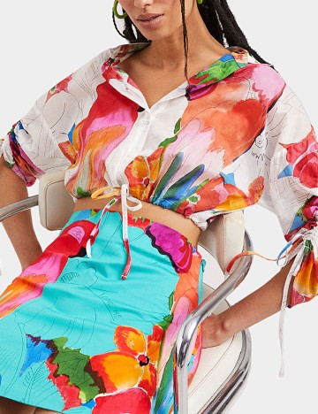 Top Desigual, mix culori
